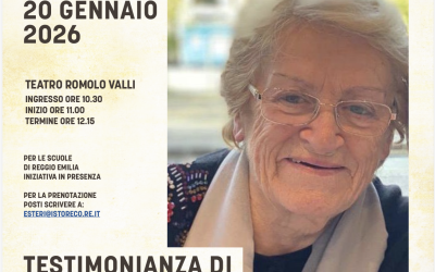 Testimonianza di Liliana Del Monte al Teatro Valli a Reggio Emilia